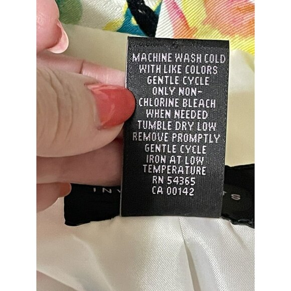 Floral Blazer Jacket By Investments Size 14 Lightweight Dillards - Picture 8 of 10